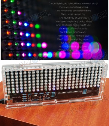 LED-Audio-Spektrumanzeige 24 x 8 Kit zum Selberlöten 