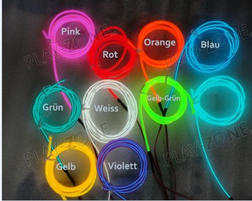 EL Wire 2.3mm / Gelb / pro Meter