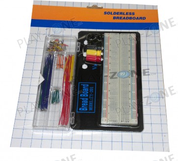 Full-Size Breadboard mit Verbindungsklemmen und Steckkabel Combo