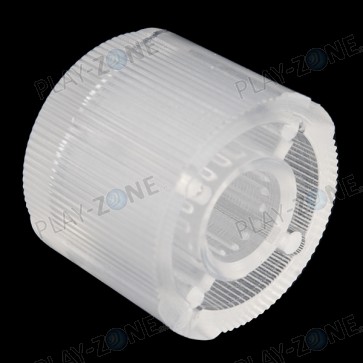Plastik Knopf, Transparent