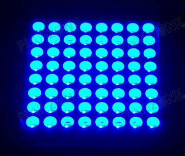Ultra Bright 8x8 LED-Matrix Blau, 3.2 x 3.2 cm