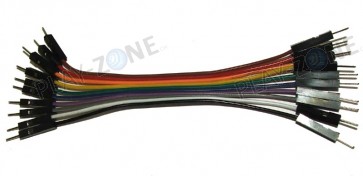 10 Stk. Jumperkabel M/M - 10CM - 24AWG