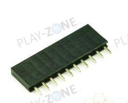 Buchsenleiste 10Pin, Rastermass 2.54mm - Schwarz