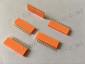 Buchsenleiste 10Pin, Rastermass 2.54mm - Orange