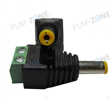 DC Power Adapter Männlich - 2.1mm Stecker zu Terminal Block (EIAJ-04)