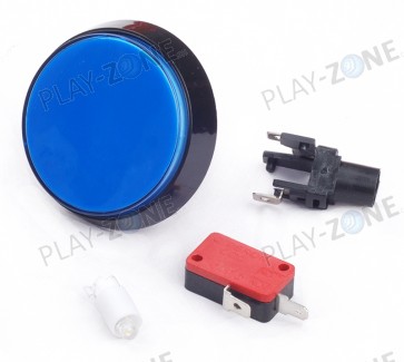 Big Dome Push Button 60mm - Blau