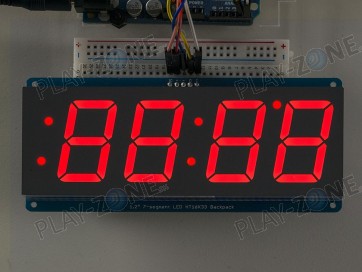 Adafruit 1.2" 4-Digit 7-Segment Display w/I2C Backpack - Red