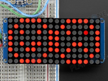 DK 16x8 LED Matrix Rot mit HT16K33 Backpack