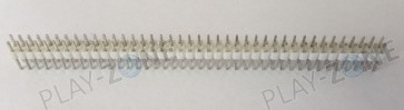 Stiftleiste 2 x 40 Polig RasterMass 2.54mm - Gerade - Weiss