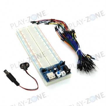 Breadboard Prototyping Set mit Strom-Adapter