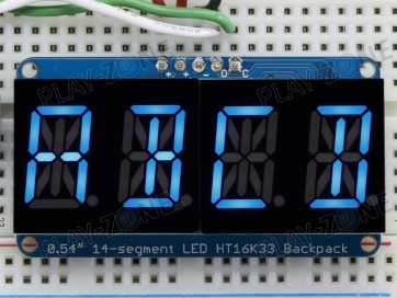 Adafruit Alphanumerisches Display Blau, 4 Zeichen, I2C