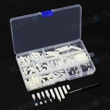 172-Teiliges Set mit Abstandshalter 6mm-30mm, Schrauben und Muttern (M3/M2.5)
