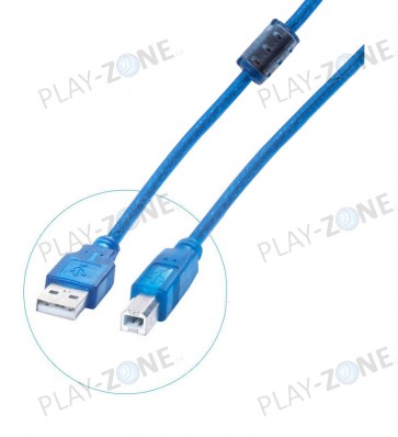 HiSpeed USB Kabel 2.0 A-B/1.5M Blau 