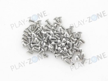 MakerBeam 100 pieces, M3, 6mm, button head socket bolt for OpenBeam
