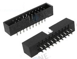 Stiftleiste 2x10 Polig DIN 41651 RM 2.54mm mit Mantel
