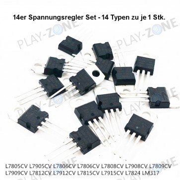 14er Spannungsregler Set - 14 Typen zu je 1 Stk.