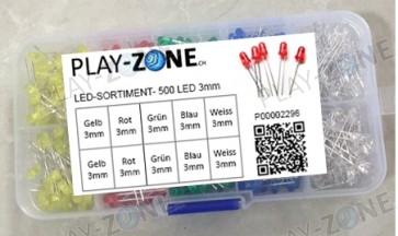 LED Sortiment mit 500 3mm LEDs OEM mit Box