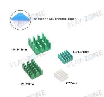Raspberry Pi4 Model B Cooler / Heatsink Kit - Grün