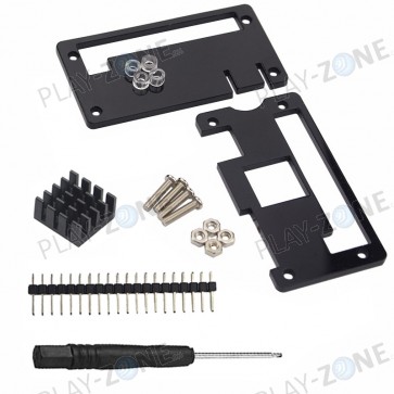 Acryll-Gehäuse für den Raspberry Pi Zero W - Schwarz mit Extras