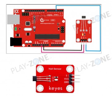 Keyes Digitaler Hall Effect Sensor A3144 mit Breakout