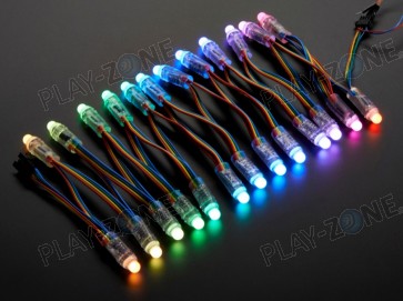 12mm Diffused Digital RGB LED Pixels (25er Strang) - WS2801 