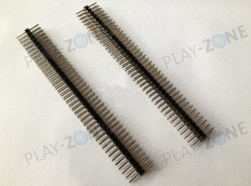 Stiftleiste 2 x 40 Polig 2.54mm / 2 x 6mm