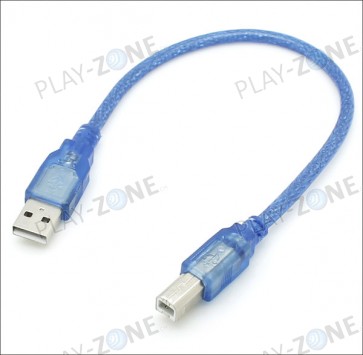 HiSpeed USB Kabel 2.0 A-B / 30CM Blau 