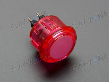 Arcade Button 30mm - Pink Transparent