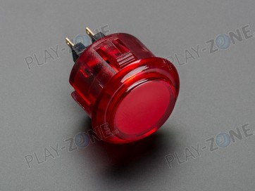 Arcade Button 30mm - Rot Transparent