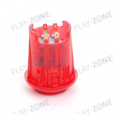 Arcade Button 30mm - Beleuchtet - Rot Transparent