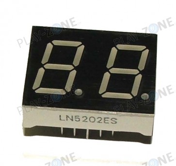 7-Segment Display Rot Com. Cathode 2 Zeichen 12.7mm