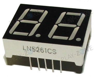 7-Segment Display Rot Com. Cathode 2 Zeichen 14mm