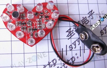 LED-Herz mit Mikrophon