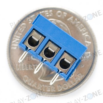 Printklemme mit Schraubanschluss, 5mm / 3Pin / Blau