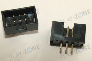 Stiftleiste 2x3 Polig DIN 41651 RM 2.54mm