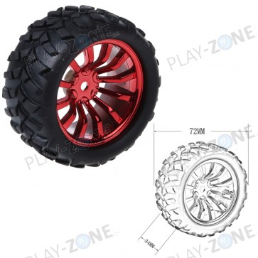Wheel 72x34mm Rot