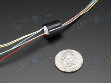 Mini-Schleifring, 12mm, 6 Drähe, 240V/2A