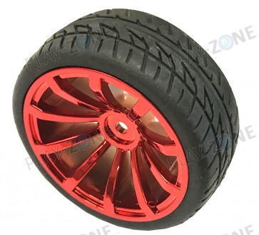 Wheel 65x27mm Rot