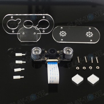 Weitwinkel-IR-Kamera (130 Grad) für Raspberry Pi inkl. Halter