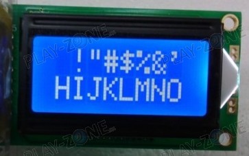 8x2 Character LCD -  Blau - 5.0V