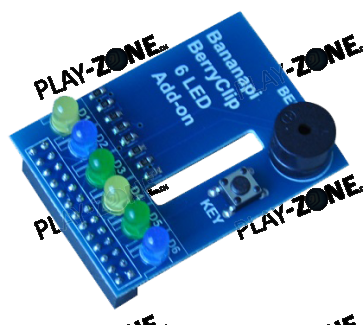 Banana PI  BerryClip 6 LED Addon