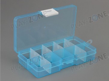 Aufbewahrungsbox für Komponenten Blau / 10 Fächer