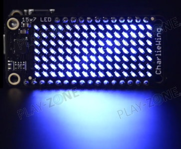 Adafruit 15x7 CharliePlex LED Matrix Display FeatherWing Blue