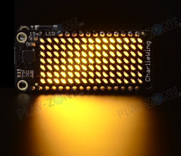 Adafruit 15x7 CharliePlex LED Matrix Display FeatherWing Yellow