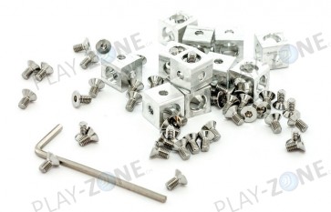 MakerBeam Corner Cubes (12 Stk. inkl. Zubehör)