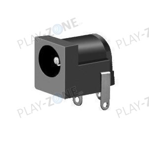 Printbuchse mit Schaltkontakt 5.5mm / 2.5mm