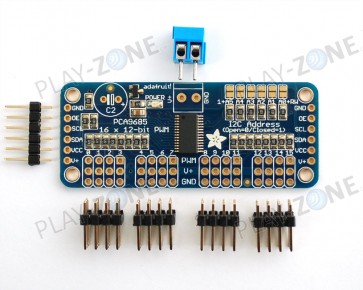 Adafruit 16-Channel 12-bit PWM/Servo Driver - I2C interface - PCA9685