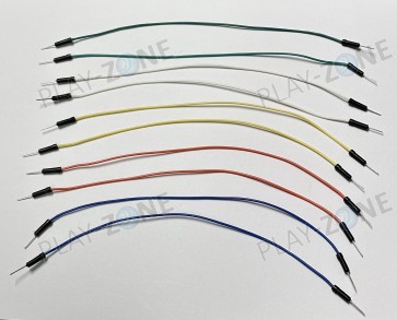 10 Stk. Jumperkabel / Verbindungskabel M/M - 20CM