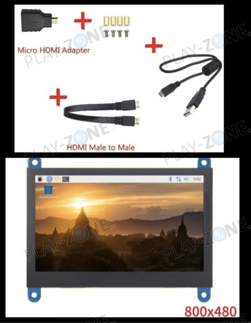 MPI 4.3" HDMI LCD für Raspberry Pi/Windows (HDMI), Kapazitiven Touch, 800x480