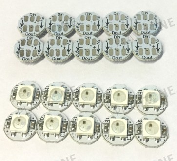 WS2812 RGB LED Breakout (NeoPixel) Rund - 10 Stk.